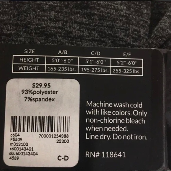 Lane Bryant fleece leggings. Size 2X - Picture 2 of 3